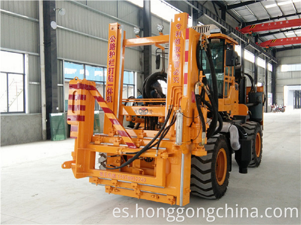 Highway guardrail Piling Machine